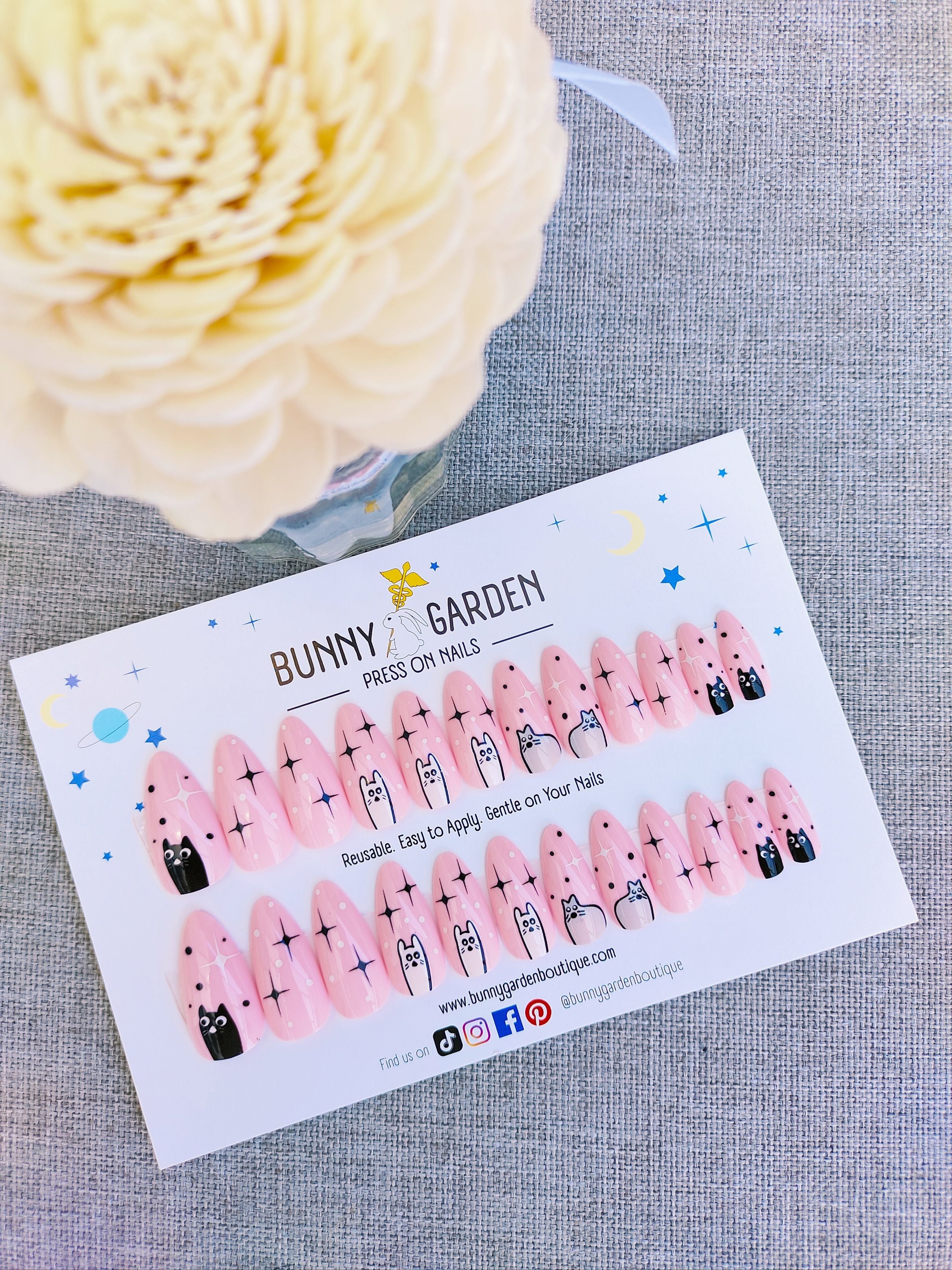 Best Press on Nails NZ & Stick on Nails | Bunny Garden Boutique